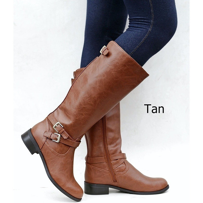 Side-zip Knee-high Botas con Chains - foto 3